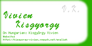 vivien kisgyorgy business card